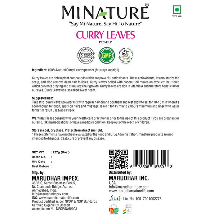 Minature Curry Leaves Powder | Grocsy