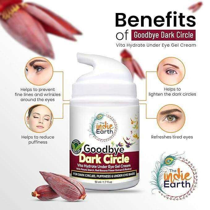 The Indie Earth Good Bye Dark Circles Vita Rich Under Eye Gel Cream | Grocsy