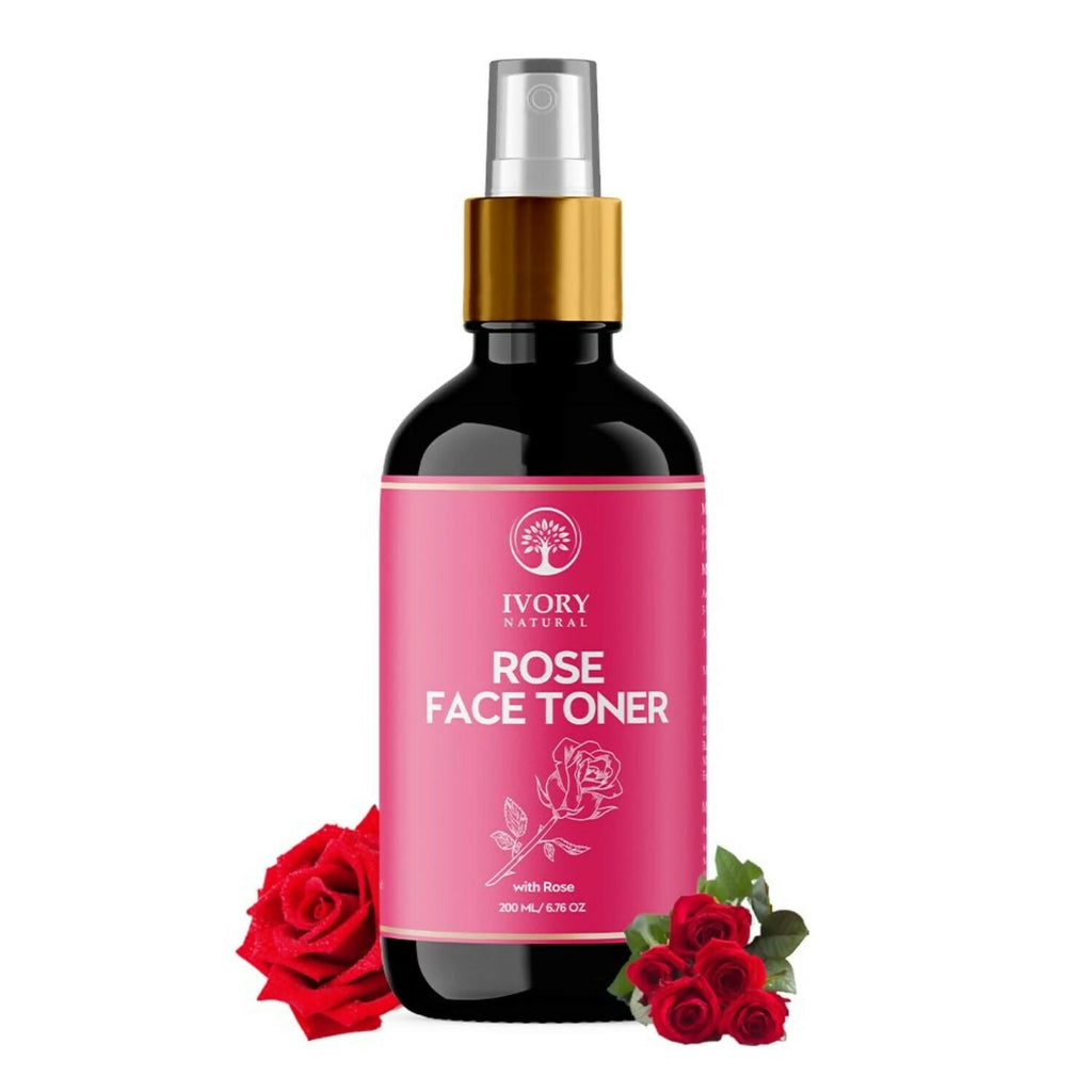 Ivory Natural Rose Facial Toner For Impurities, Soothing Hydration, Balancing Ph & Enhancing Skin Elasticity | Grocsy