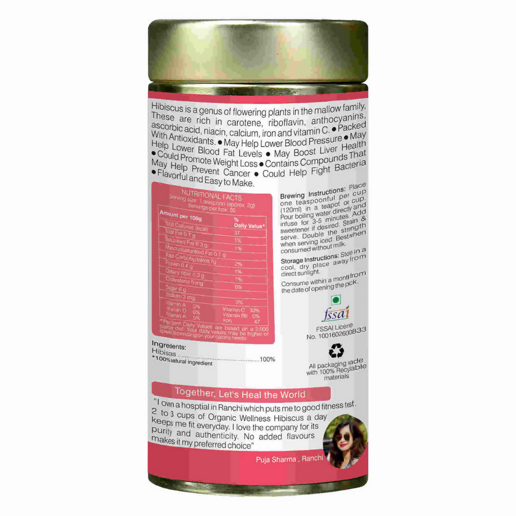Organic Wellness Blossom Hibiscus Tin Pack | Grocsy