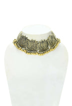 Mominos Fashion Johar Kamal Gold-Polished Brass Finish Lotus Design Choker For Women | Grocsy
