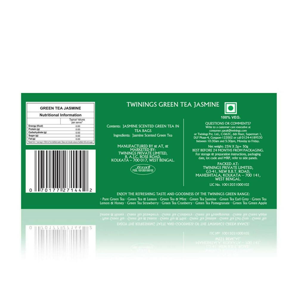 Twinings Green Tea Jasmine Teabags | Grocsy