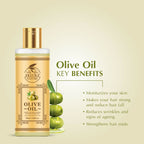 Skiura Nature Olive Oil For Anti Hair Fall, Thick Hair & Fast Hair Growth | Grocsy