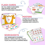 ClassMonitor KG2 Preschool Learning Educational Kit includes 300+ Early Learning Activity Sheets for kids of Age 4.5 - 5.5 Years | Grocsy
