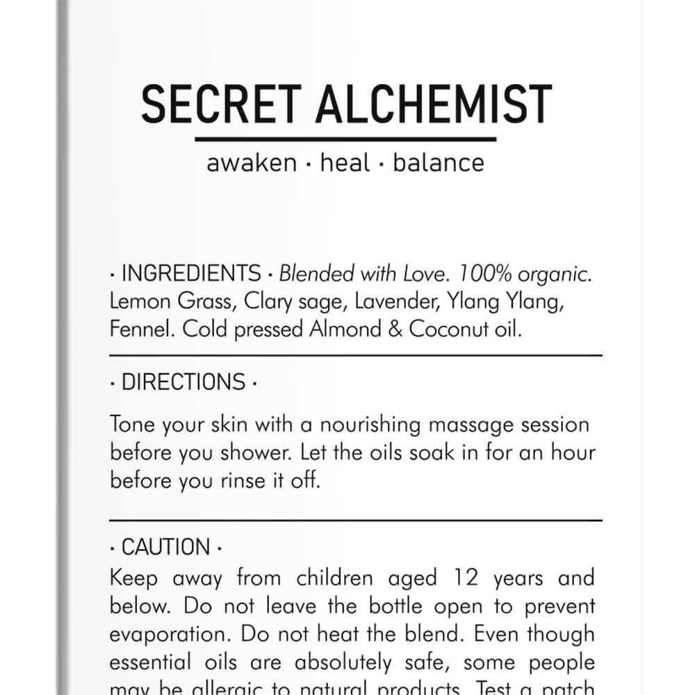 Secret Alchemist Tone Body Massage Oil | Grocsy