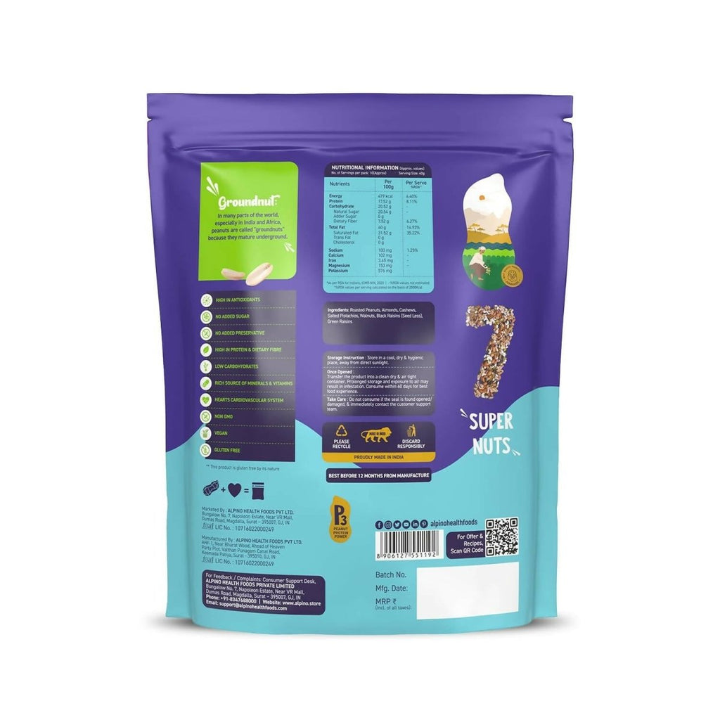 Alpino 7-in-1 Super Nuts Health Trial Mix | Grocsy