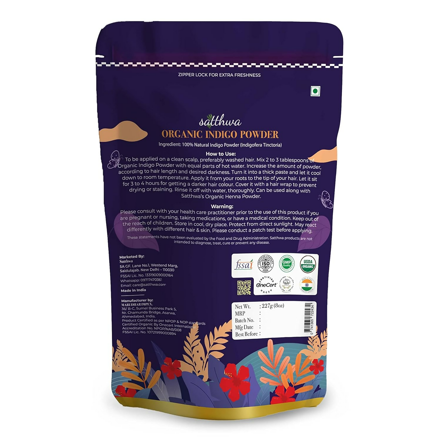 Satthwa Organic Indigo Powder | Grocsy