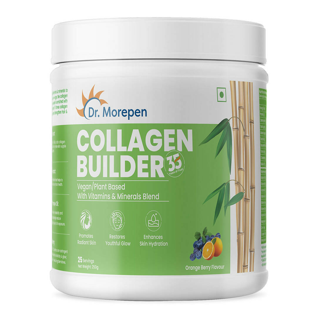 Dr. Morepen Natural Collagen Builder - Orange Berry Flavour | Grocsy