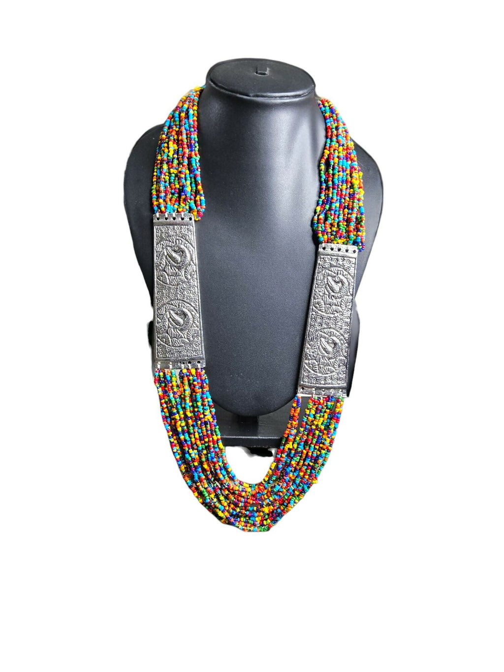 Inhanns Saree Shobha Statement Necklace - Multicolour Necklace | Grocsy