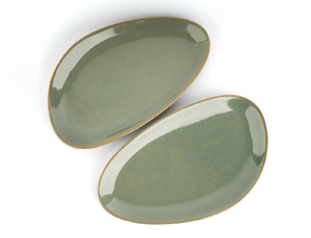 Simply Soho River Pebble Platter Set of 2 | Grocsy