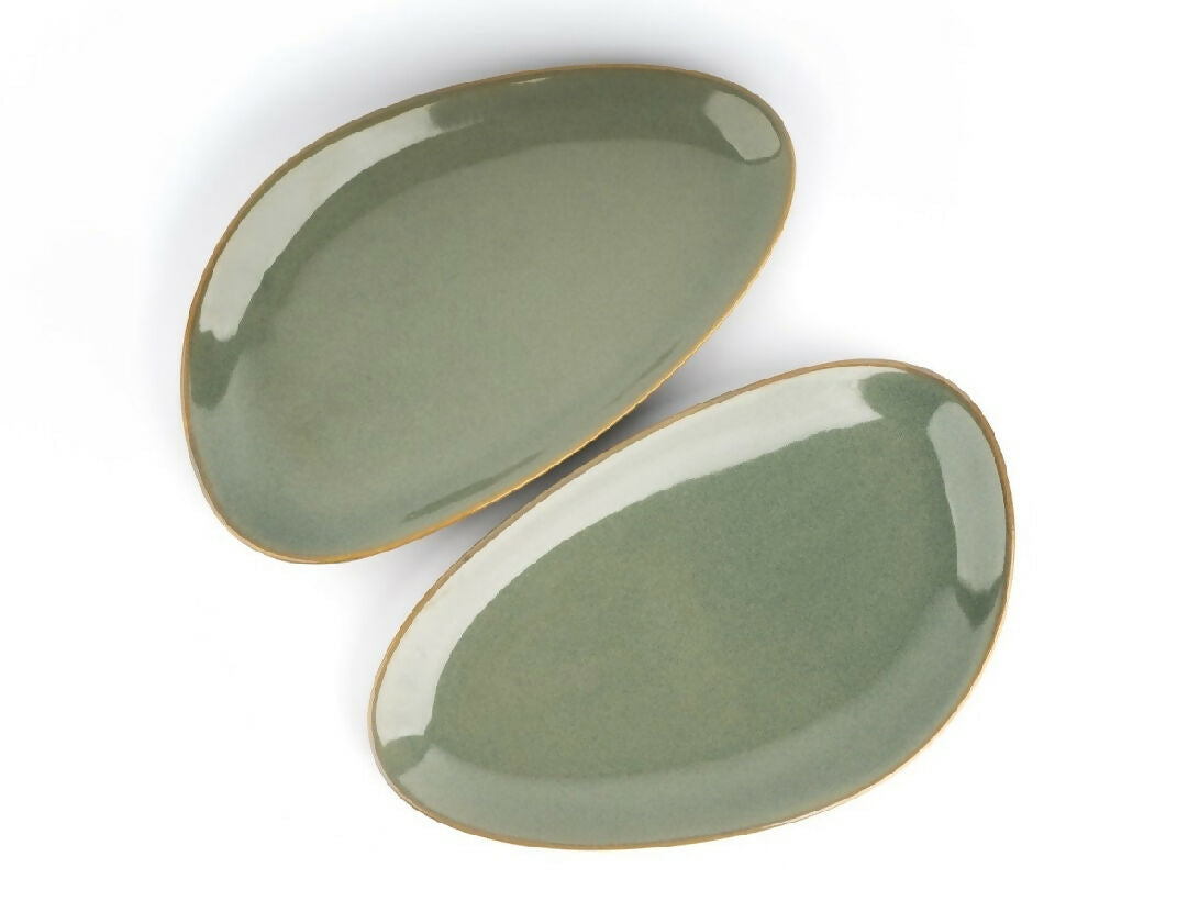 Simply Soho River Pebble Platter Set of 2 | Grocsy