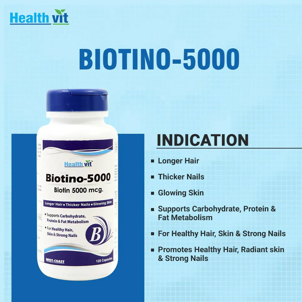 Healthvit Biotino-5000 Capsules | Grocsy