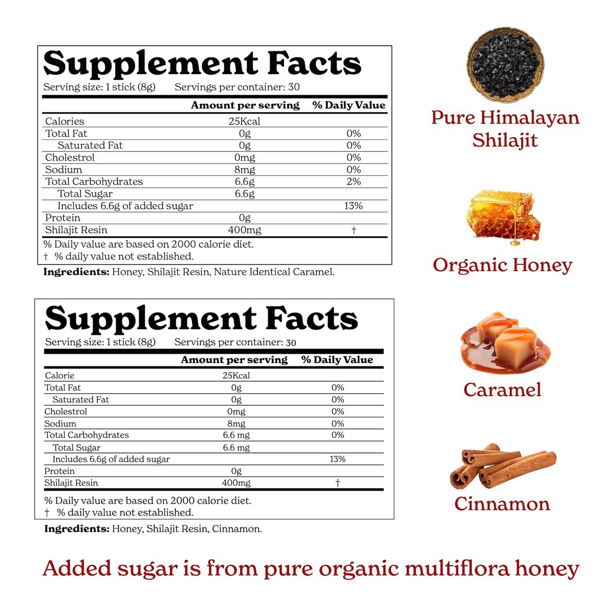Better Alt Pure Himalayan Sj Energy Sticks Cinnamon & Caramel Combo | Grocsy