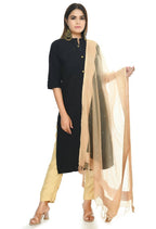 Mominos Fashion Golden Stone Work Dupatta | Grocsy