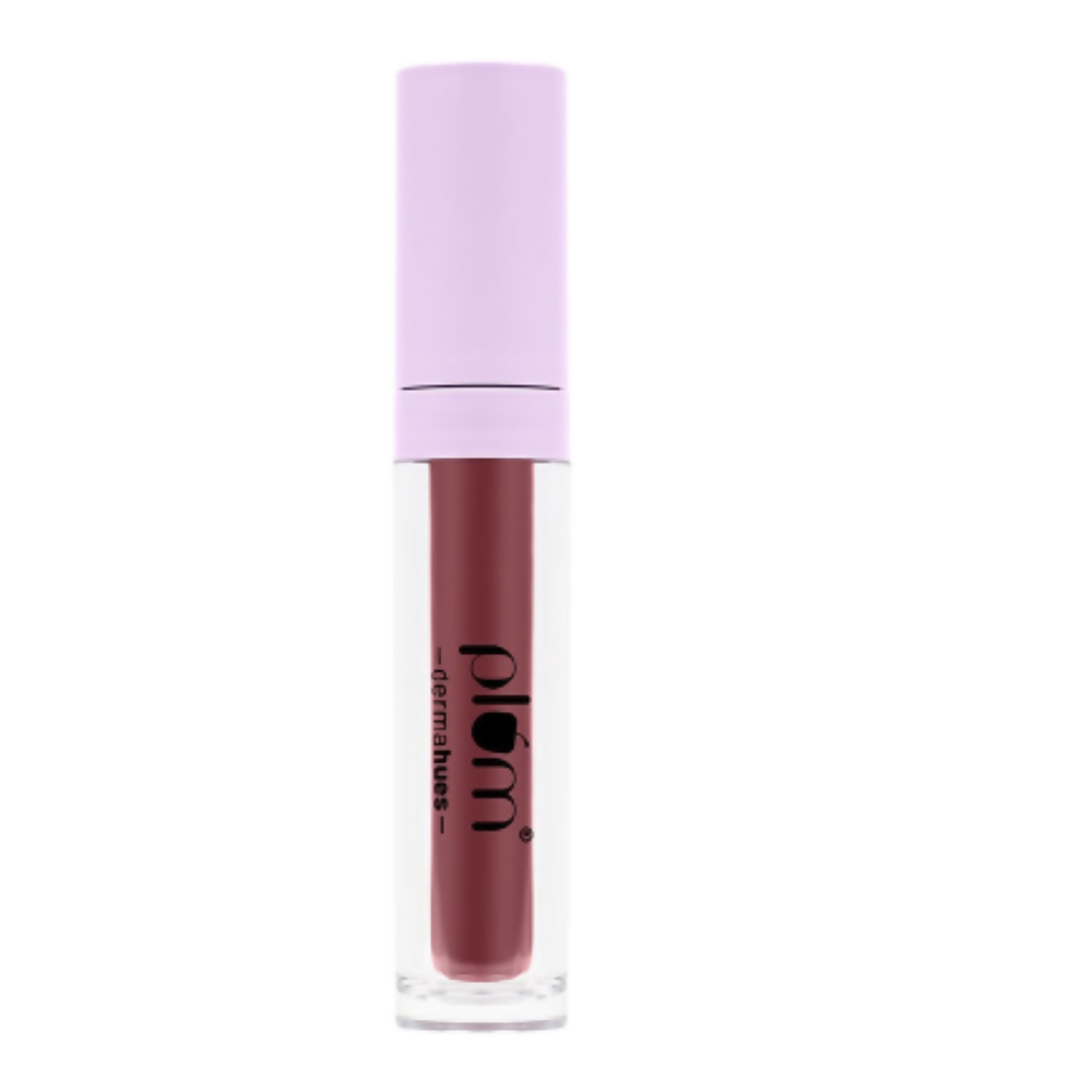 Plum Glassy Glaze Lip Lacquer 3-in-1 Lipstick + Lip Balm + Gloss 06 Vintage Rose | Grocsy