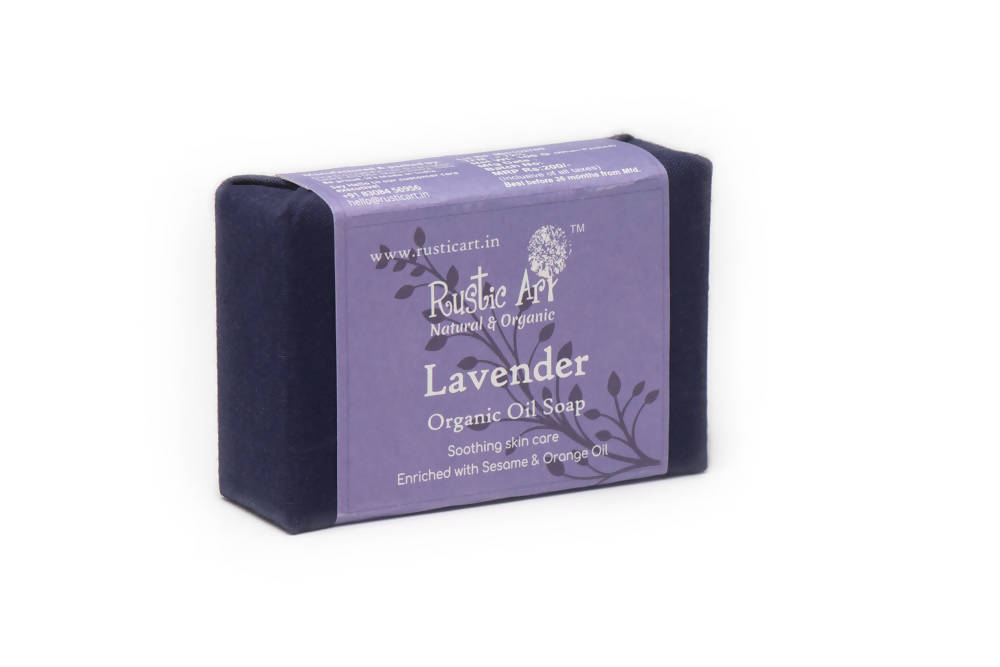 Rustic Art Lavender Organic Oil Soap | Grocsy