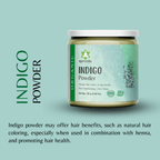 Ayurvedix Organic Indigo Powder - Natural Hair Colour | Grocsy