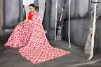 Aayaa Designer Printed Georgette Saree - Multi Color | Grocsy