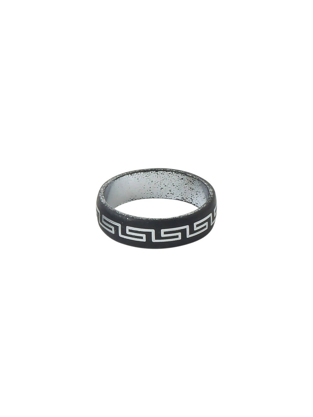 NVR Men's Silver Metal Ring | Grocsy