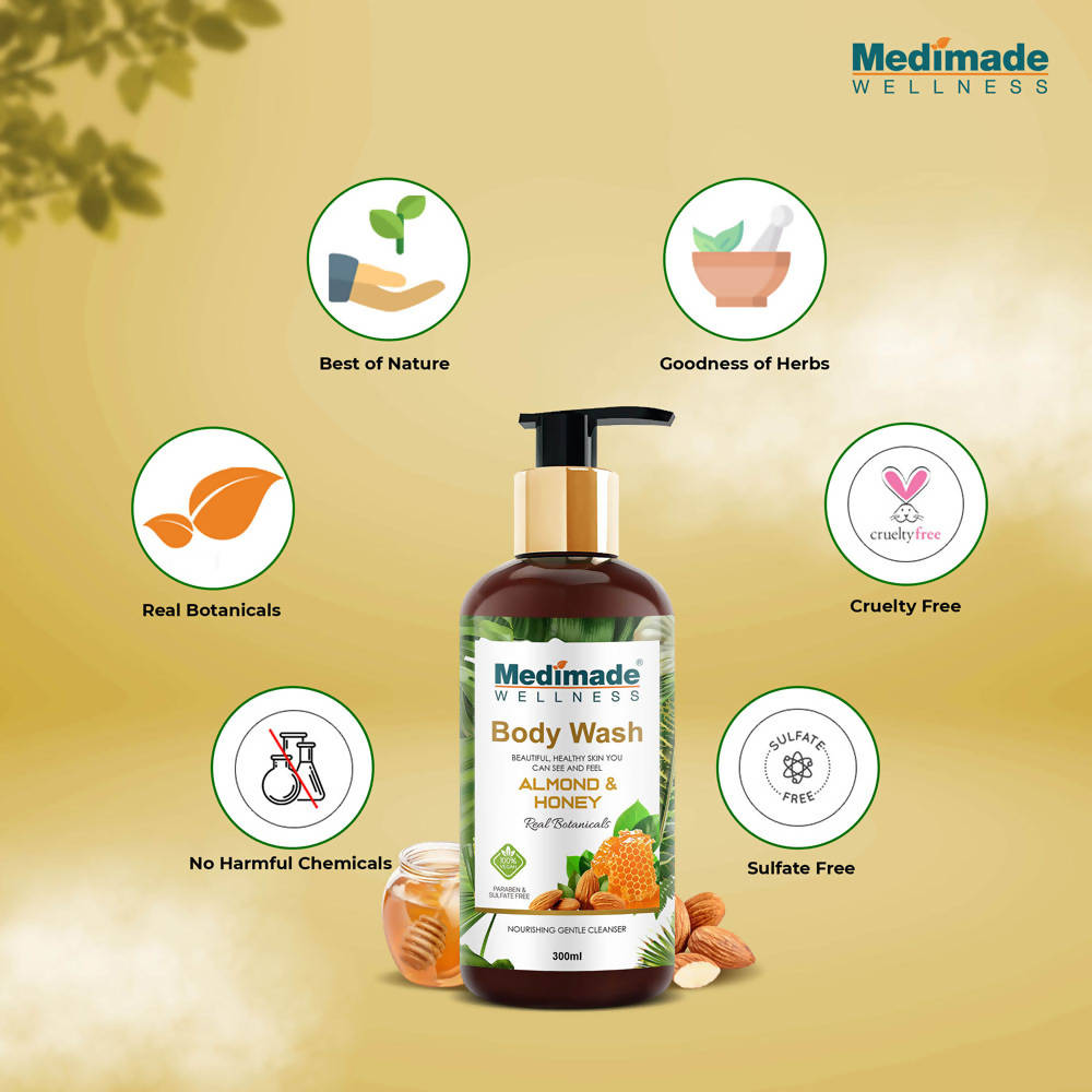 Medimade Wellness Almond & Honey Body Wash | Grocsy