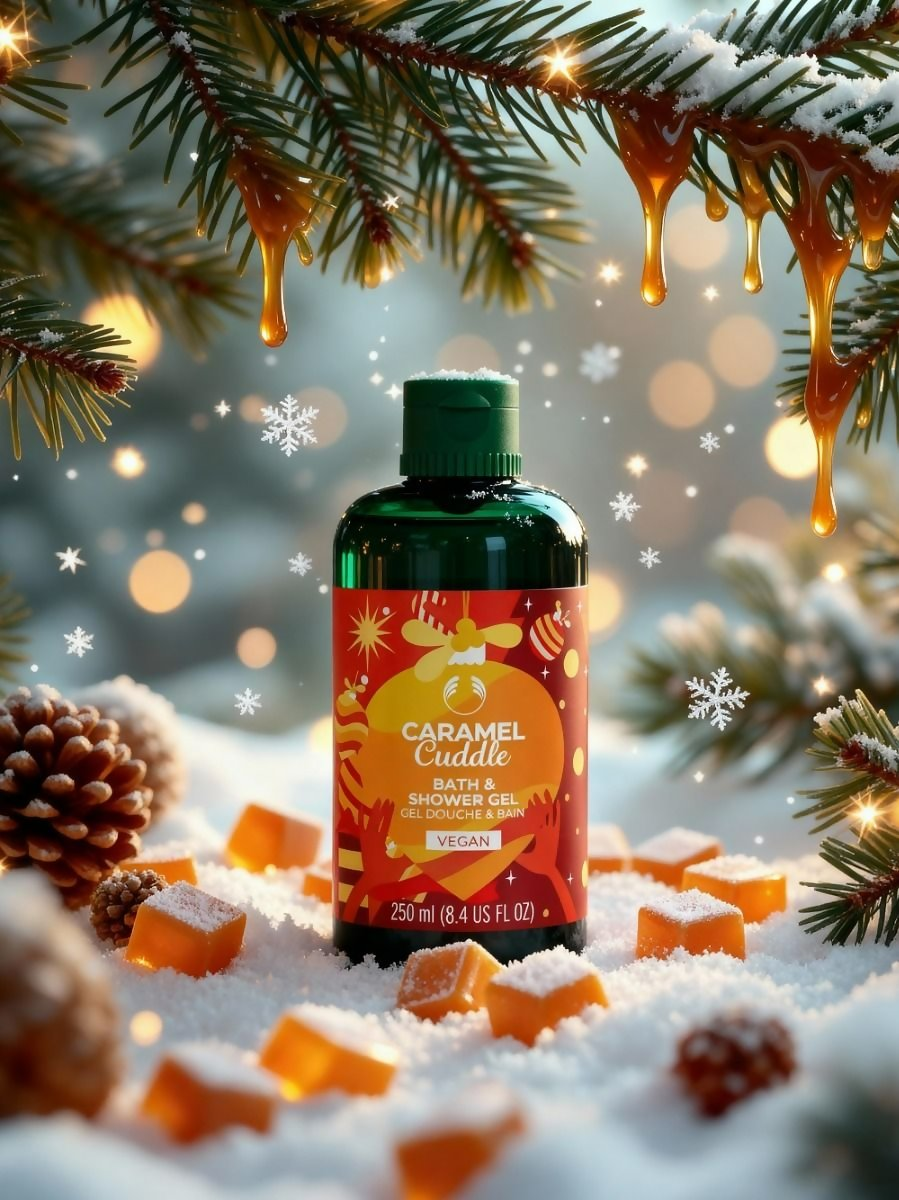 The Body Shop Caramel Cuddle Bath & Shower Gel | Grocsy