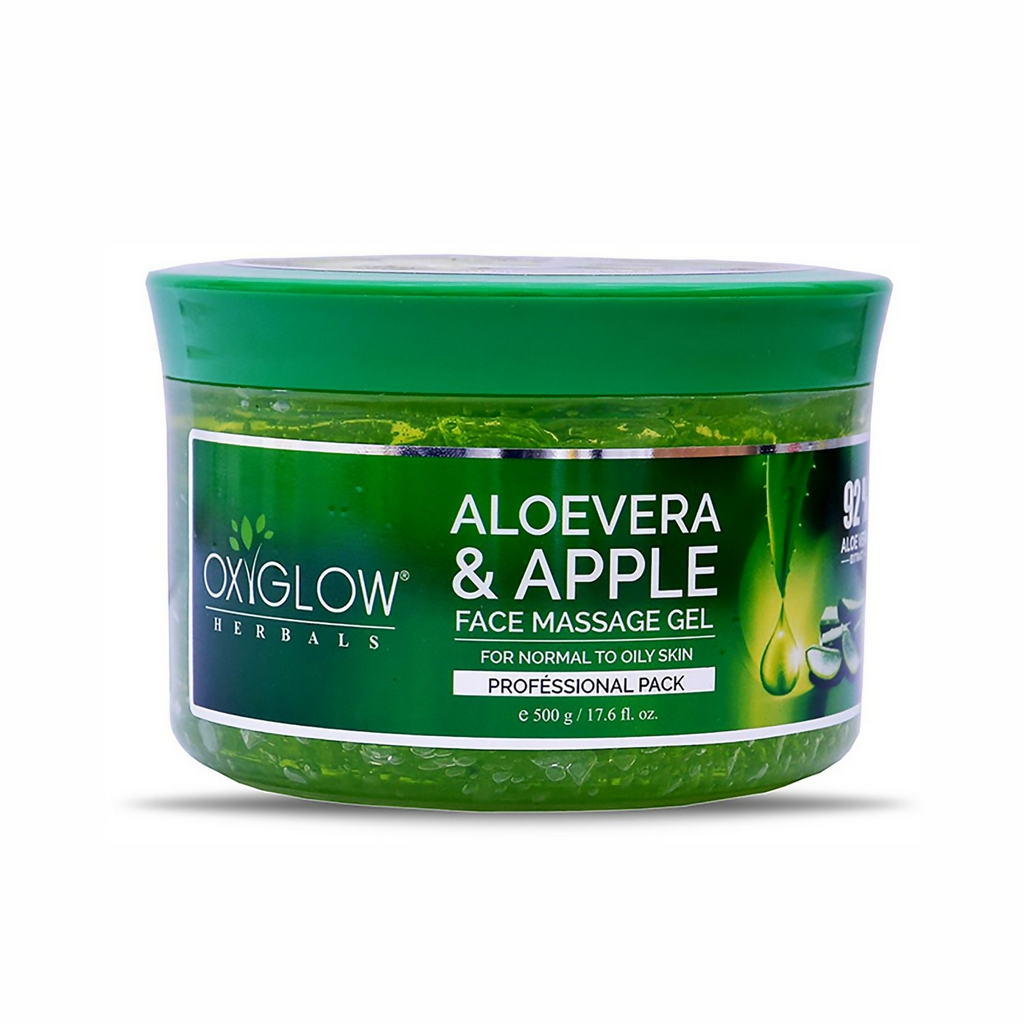 Oxyglow Herbals Aloevera Apple Face Massage Gel | Grocsy