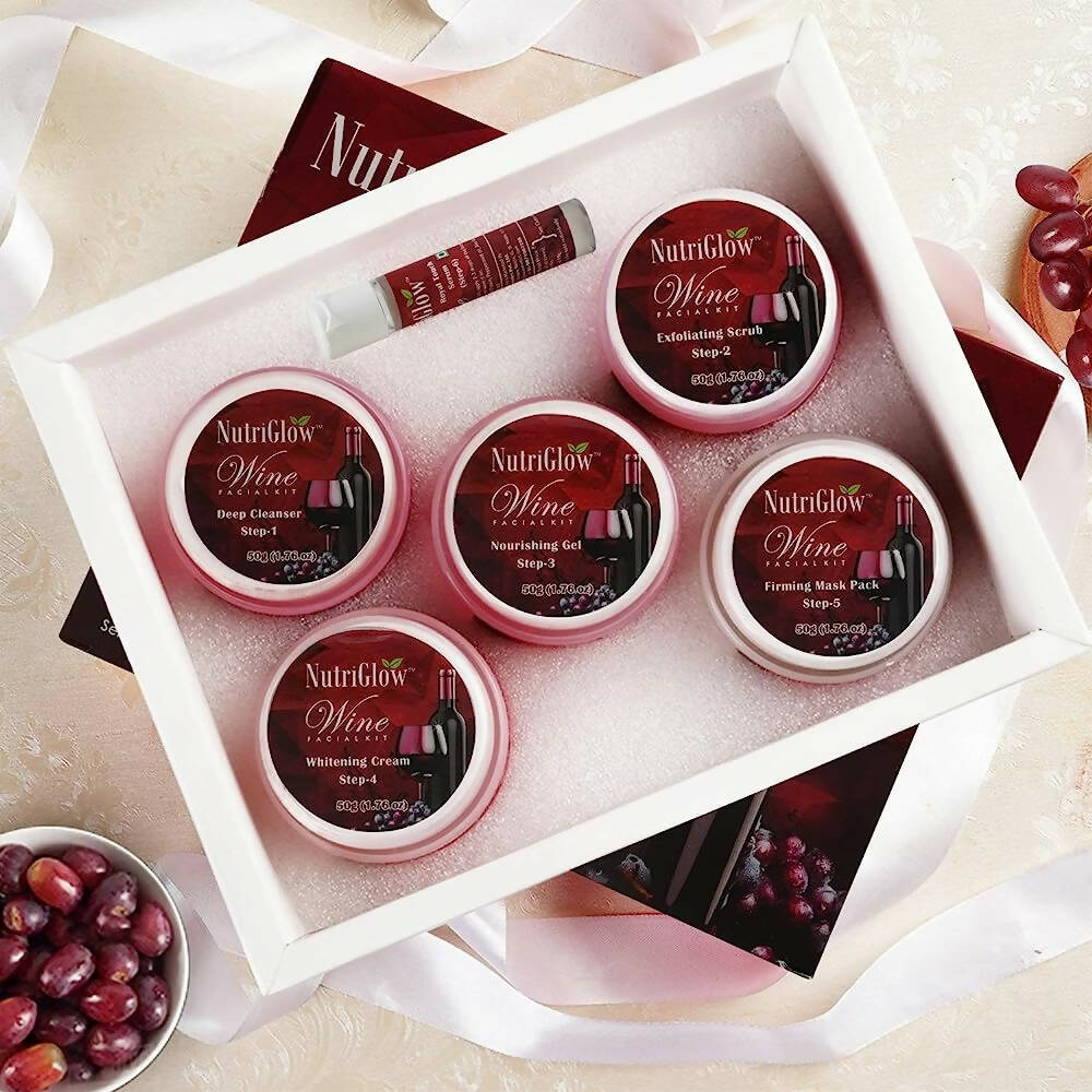 NutriGlow Wine Facial Kit | Grocsy