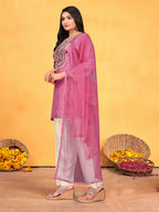 Joban Fashion Onion Cotton Premium Pure Viscose Print Dola With Handwork Kurta set | Grocsy