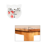 Safe-O-Kid Elegant Catchy Animal Shaped Corner Guards Prevents Head Injury, White | Grocsy