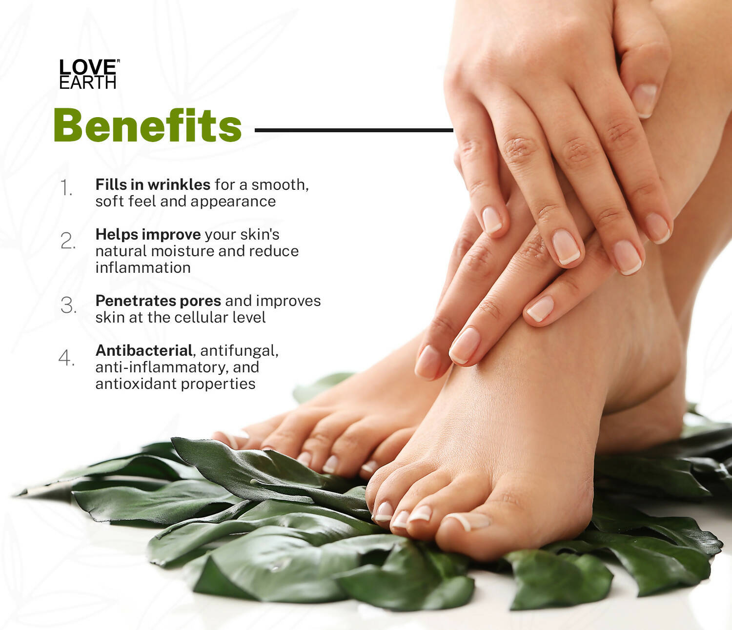 Love Earth Organic Foot Cream For Cracked & Dry Heels | Grocsy