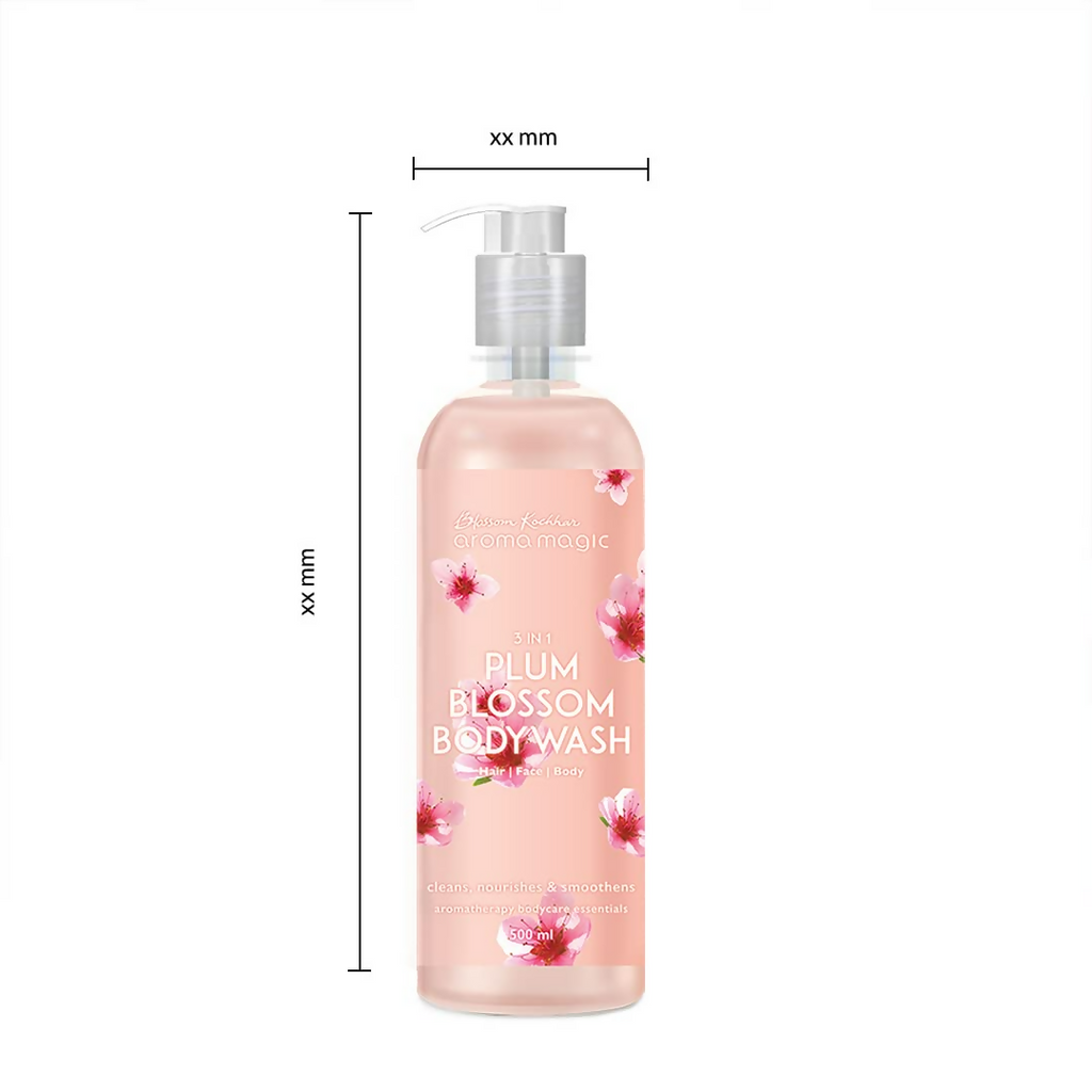 Blossom Kochhar Aroma Magic 3-in-1 Plum Blossom Body Wash Hair, Face & Body Cleanser | Grocsy