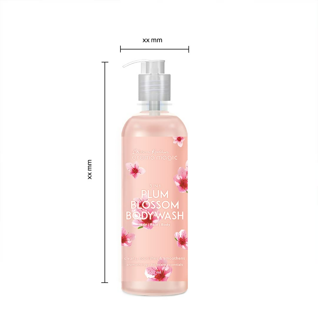 Blossom Kochhar Aroma Magic 3-in-1 Plum Blossom Body Wash Hair, Face & Body Cleanser | Grocsy