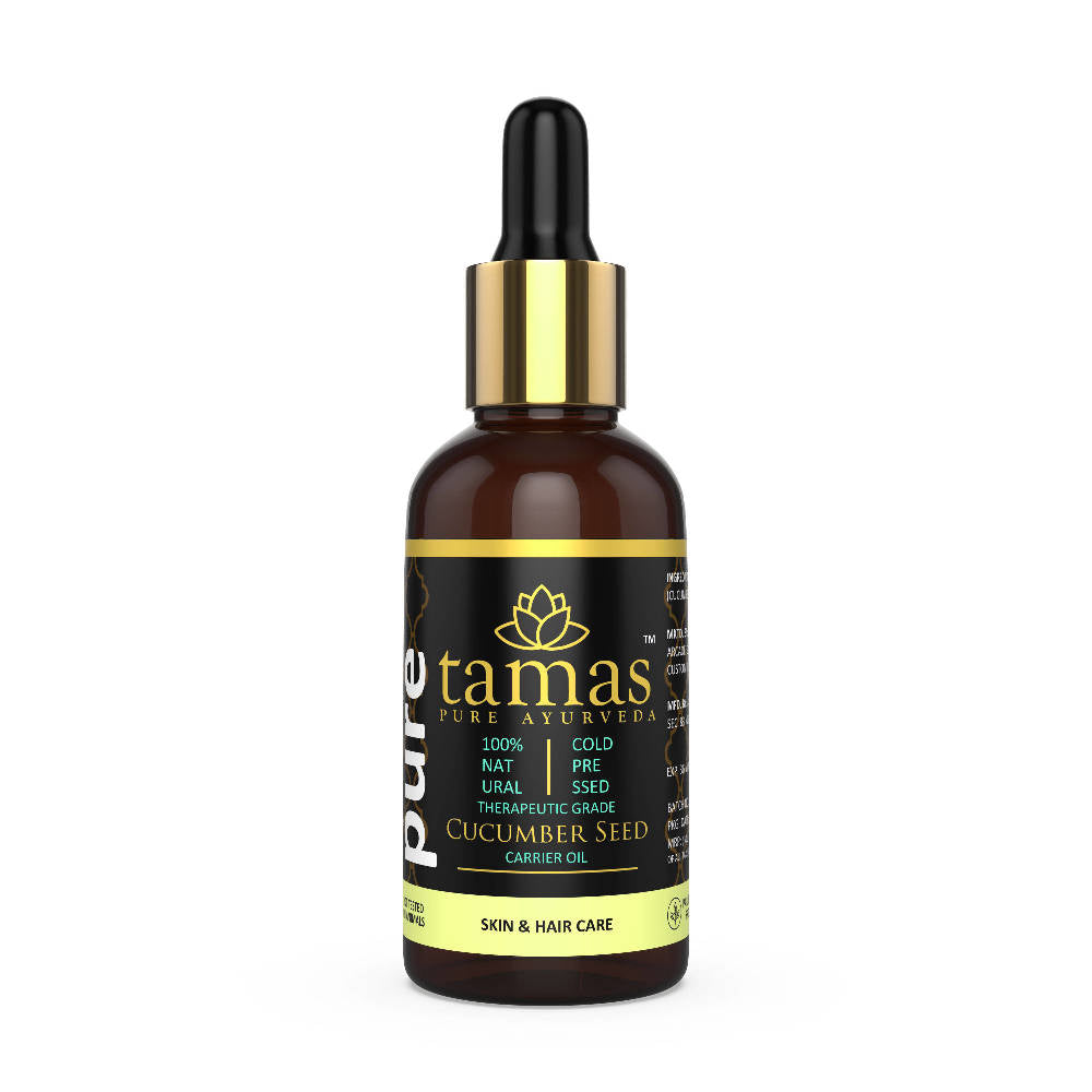 Tamas Pure Ayurveda Cucumber Seed Cold-Pressed Carrier Oil | Grocsy