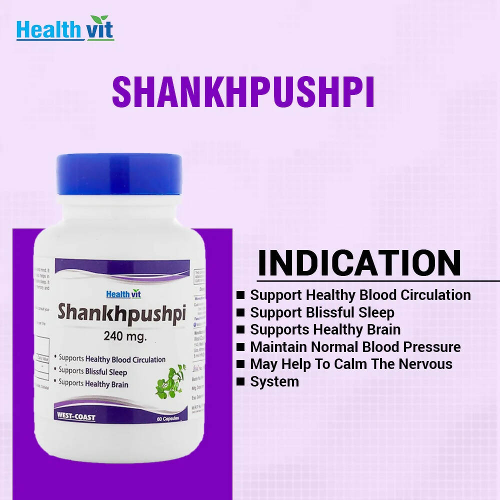 Healthvit Shankhpushpi Capsules | Grocsy