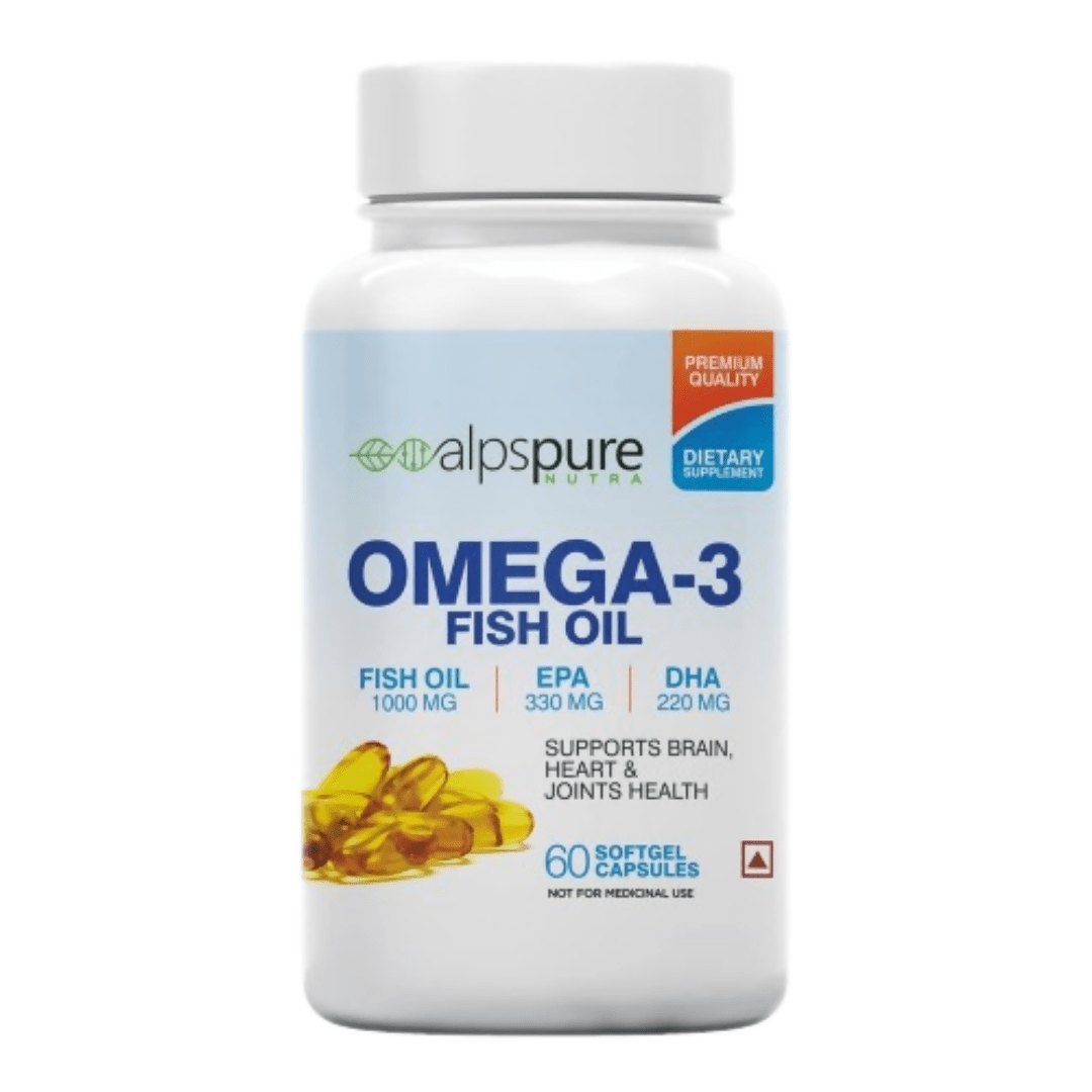 Alpspure Nutra Omega 3 Fish Oil Capsules | Grocsy