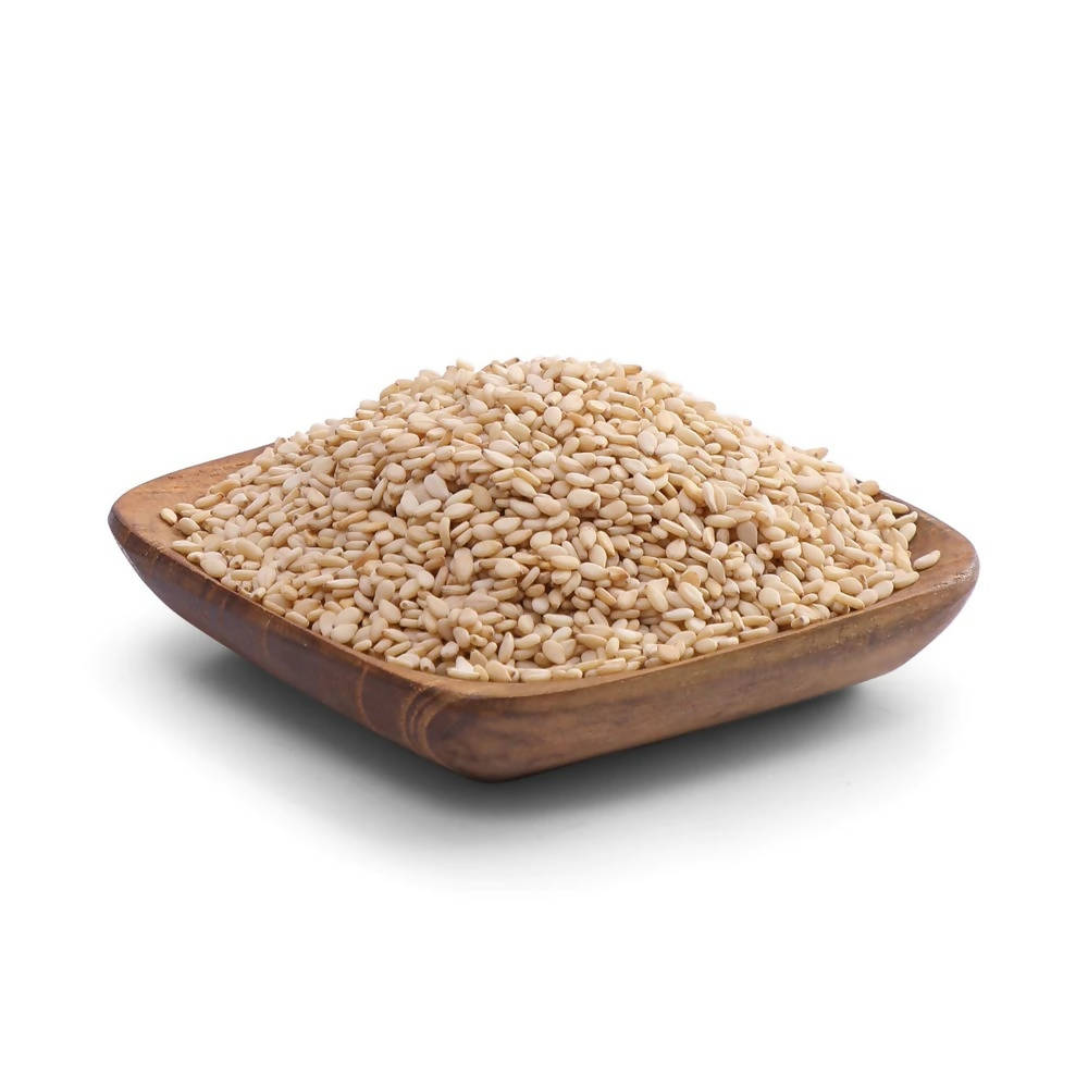 Conscious Food Natural White Sesame Seeds (Til) | Grocsy