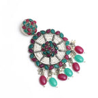 Mominos Fashion Johar Kamal Traditional Kundan & Pearls Earrings