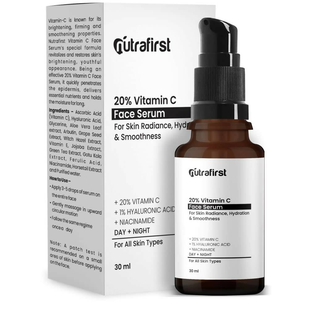 Nutrafirst 20% Vitamin C Face Serum | Grocsy