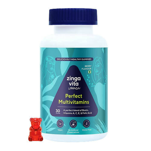 Zingavita Perfect Multi Vitamins Gummies for Women (Berry Flavor) | Grocsy