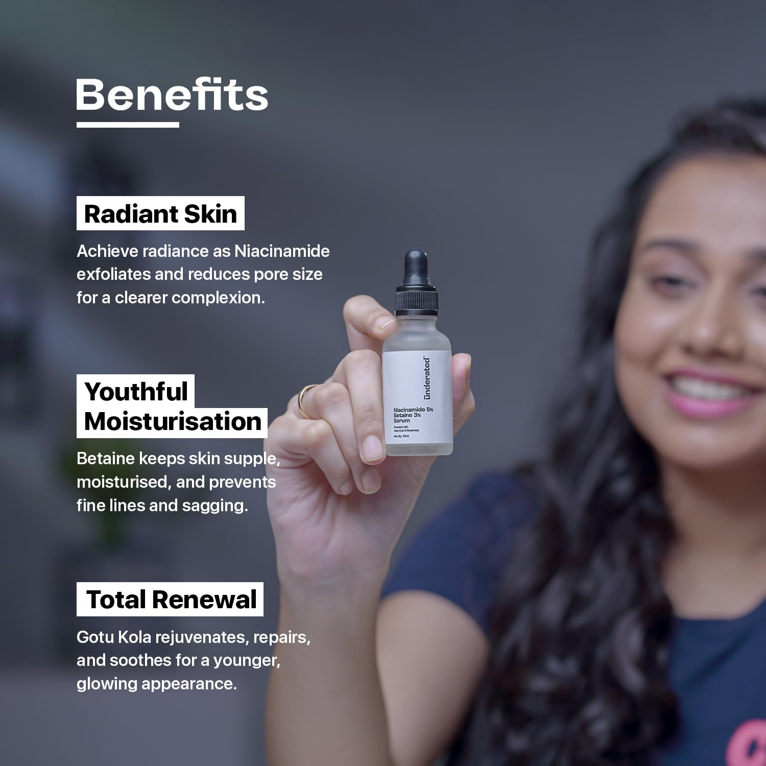 Underated 5% Niacinamide & 3% Betaine Serum | Grocsy