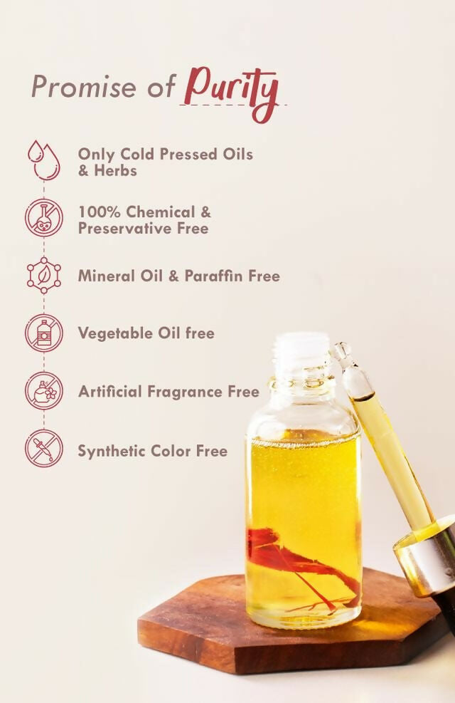 Nat Habit Pure Saffron Tuberose Mukhalaya Face Oil | Grocsy