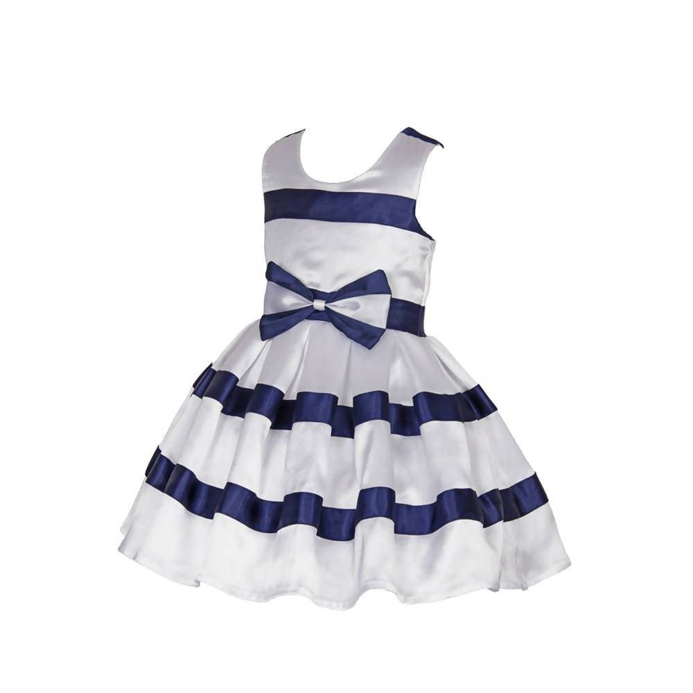 Asmaani Baby Girl's Multi-Color Satin Knee Length Frock (AS-DRESS-22008) | Grocsy