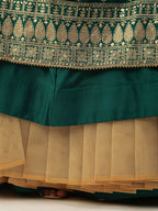House of Panchhi Green Pure Georgette Sequins Embroidered Lehenga | Grocsy