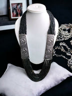 Inhanns Saree Shobha Statement Necklace - Black | Grocsy