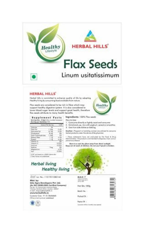 Herbal Hills Flax seeds Linum usitatissimum | Grocsy