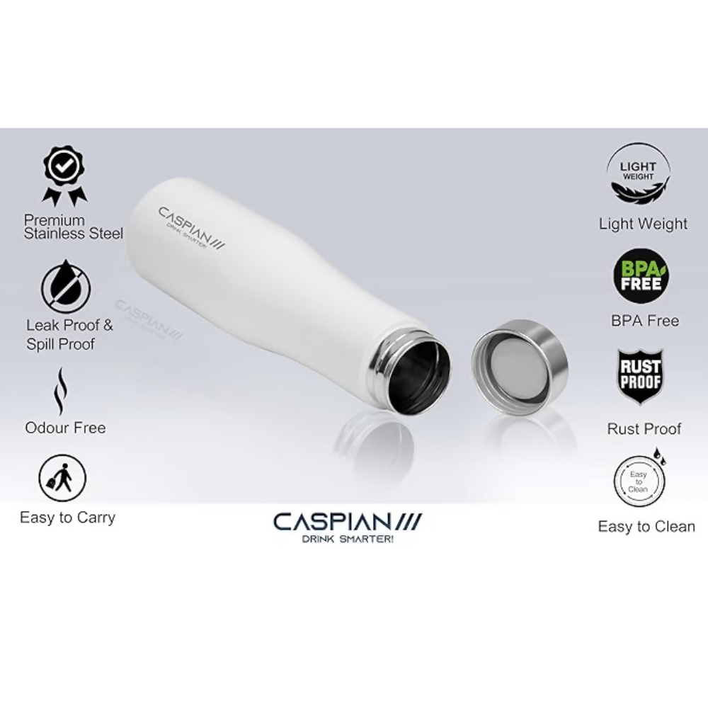 CASPIAN /// Aqua Stainless Steel Water Bottle | Grocsy