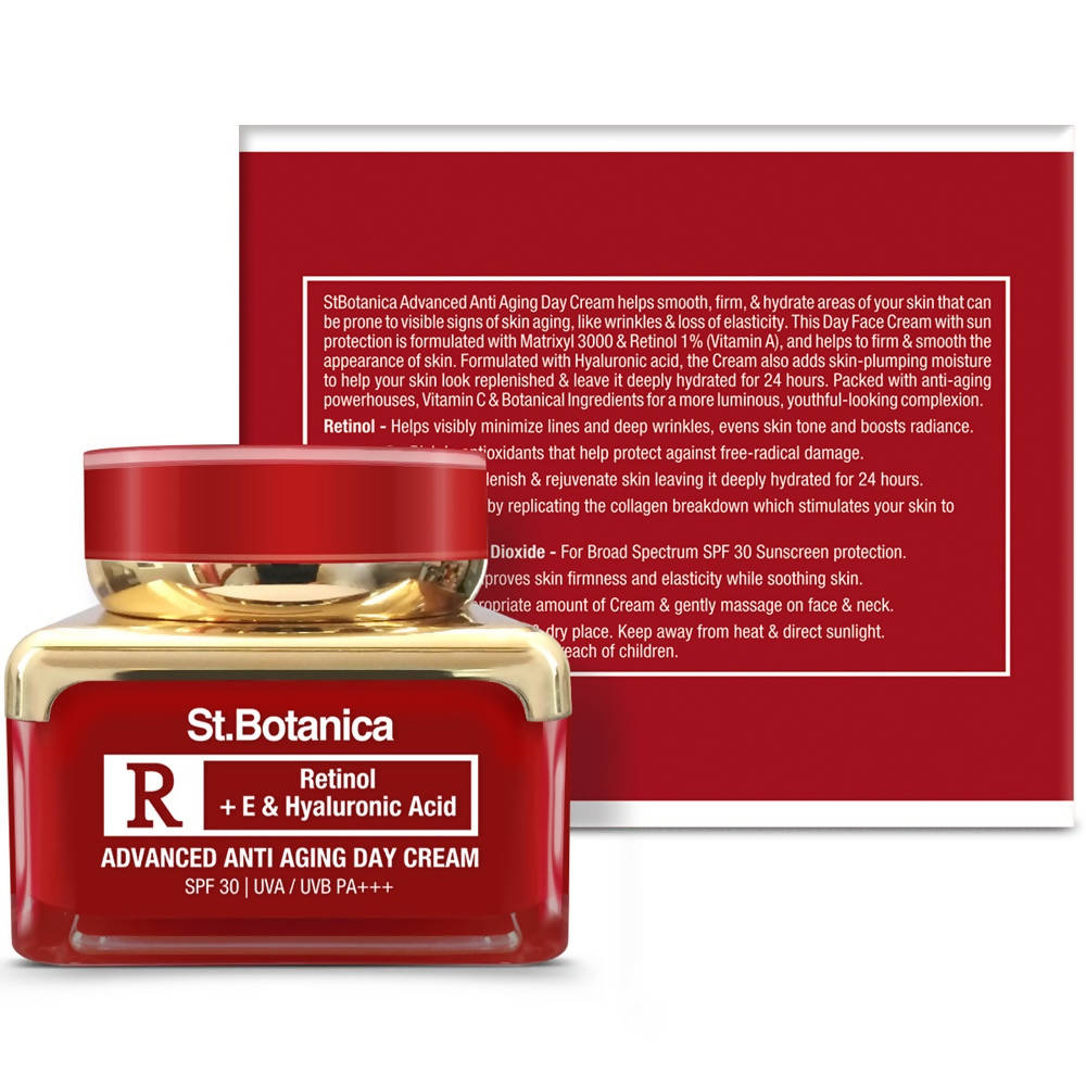St.Botanica Retinol Advanced Anti Aging Day Cream SPF 30 | Grocsy
