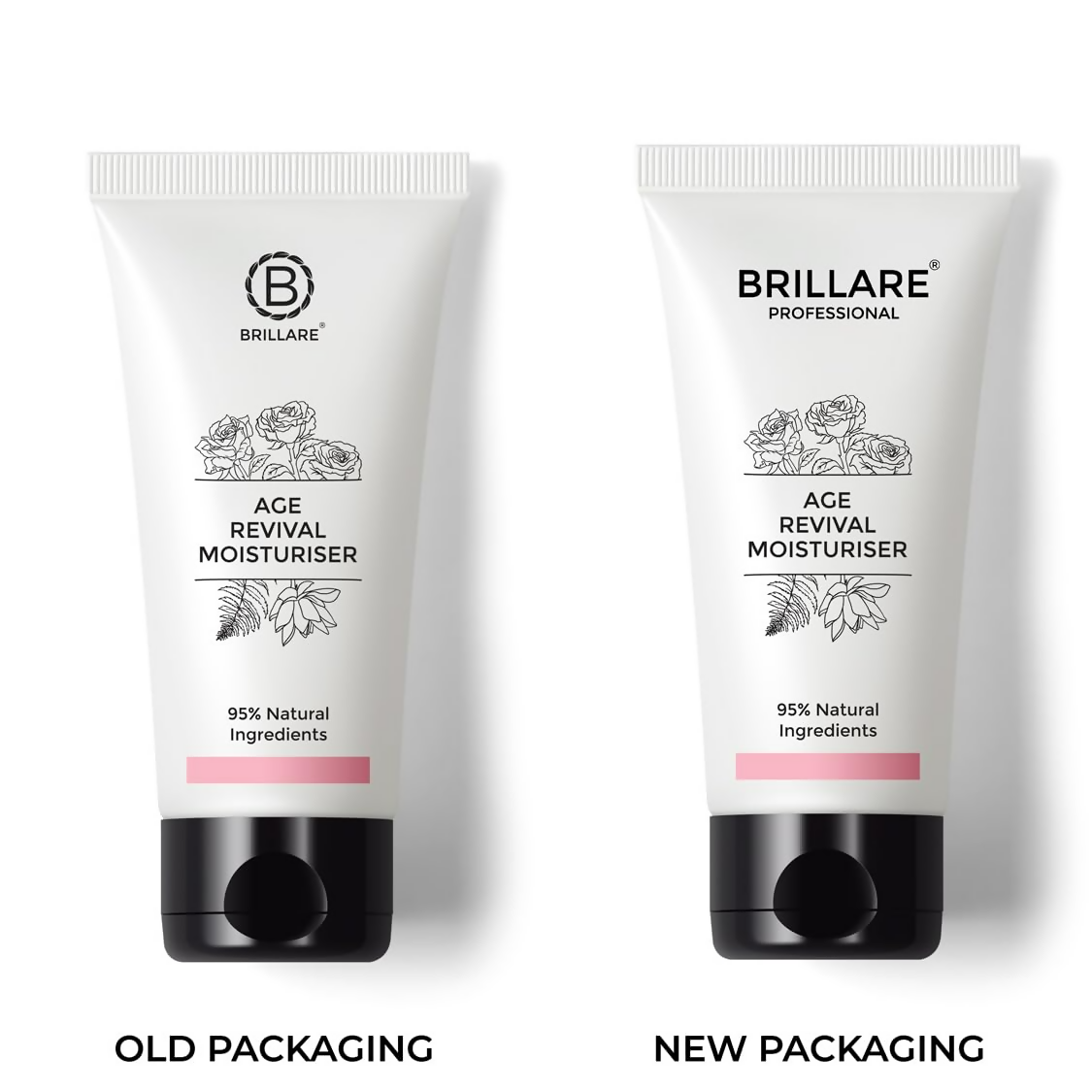 Brillare Age Revival Natural Moisturiser Cream with Indian Rose and Lotus | Grocsy