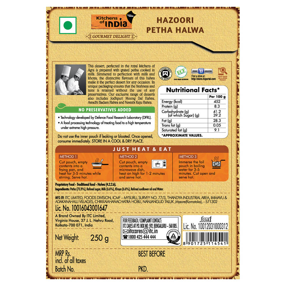 Kitchens of India Hazoori Petha Halwa | Grocsy