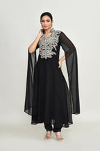 Joban Fashion Black Rayon Kurta Set | Grocsy